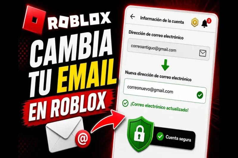 Cómo cambiar el correo electrónico de Roblox en 2026